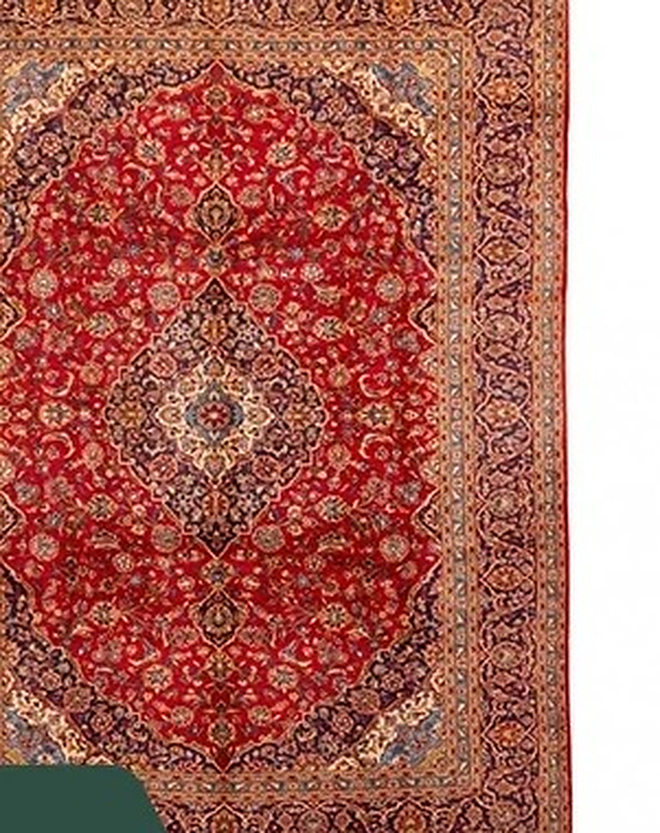 فرش دستباف 12 متری کاشان طرح شاه عباسی